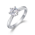 Wholehearted Moissanite Eternity Band Ring in Sterling Silver