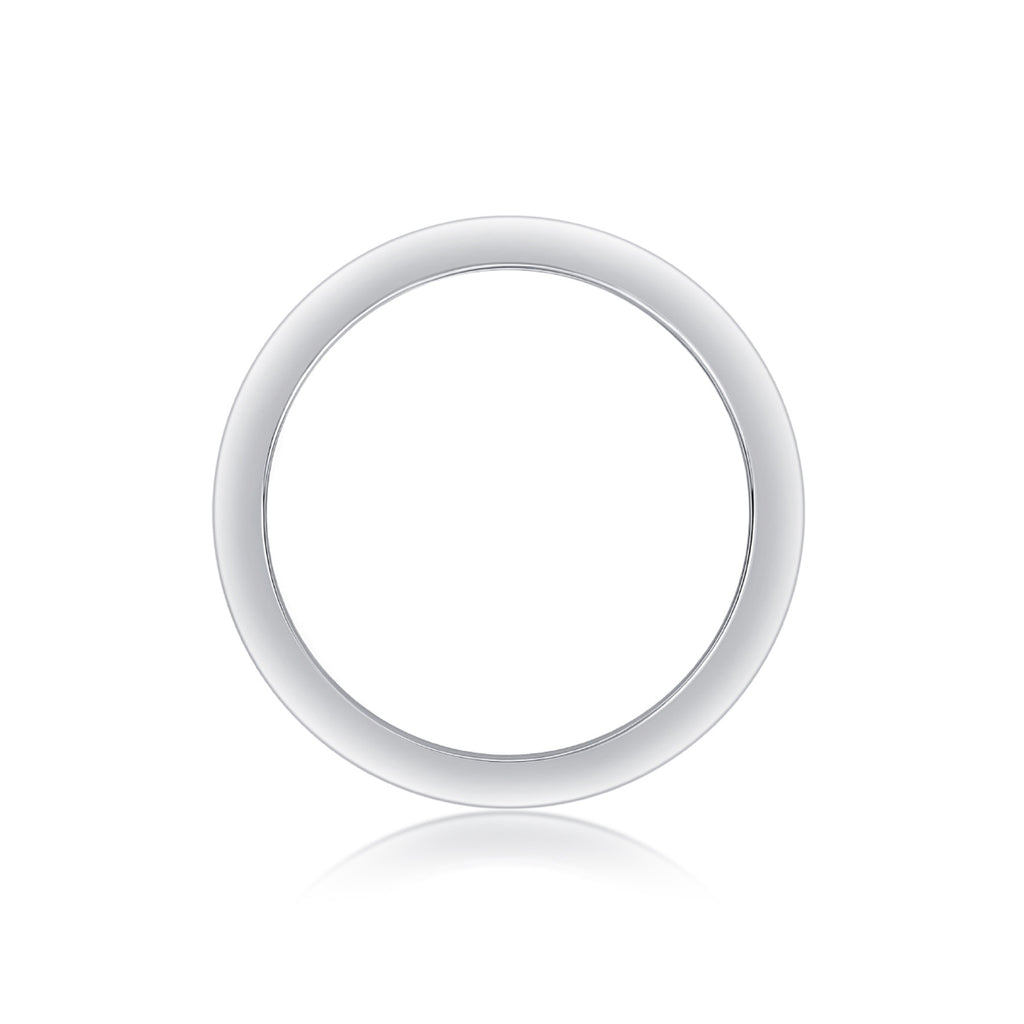 Verdant Moissanite Band Ring in Sterling Silver