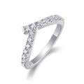 Rush Moissanite Band Ring in Sterling Silver