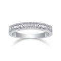 Resonance Moissanite Band Ring in Sterling Silver