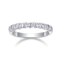 Quinta Moissanite Five-Stone Ring in Sterling Silver