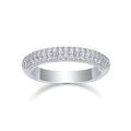 Lightyear Moissanite Band Ring in Sterling Silver