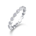 Eternal Moissanite Eternity Band Ring in Sterling Silver
