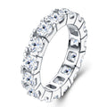 Circlet Moissanite Eternity Band Ring in Sterling Silver