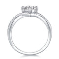 Sacred Vow Moissanite Solitaire Ring in Sterling Silver
