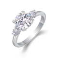 Starvow 2 Carat Moissanite Solitaire Ring in Sterling Silver