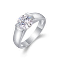 Lifelong 2 Carat Moissanite Solitaire Ring in Sterling Silver