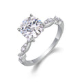 Twine 2 Carat Moissanite Solitaire Ring in Sterling Silver