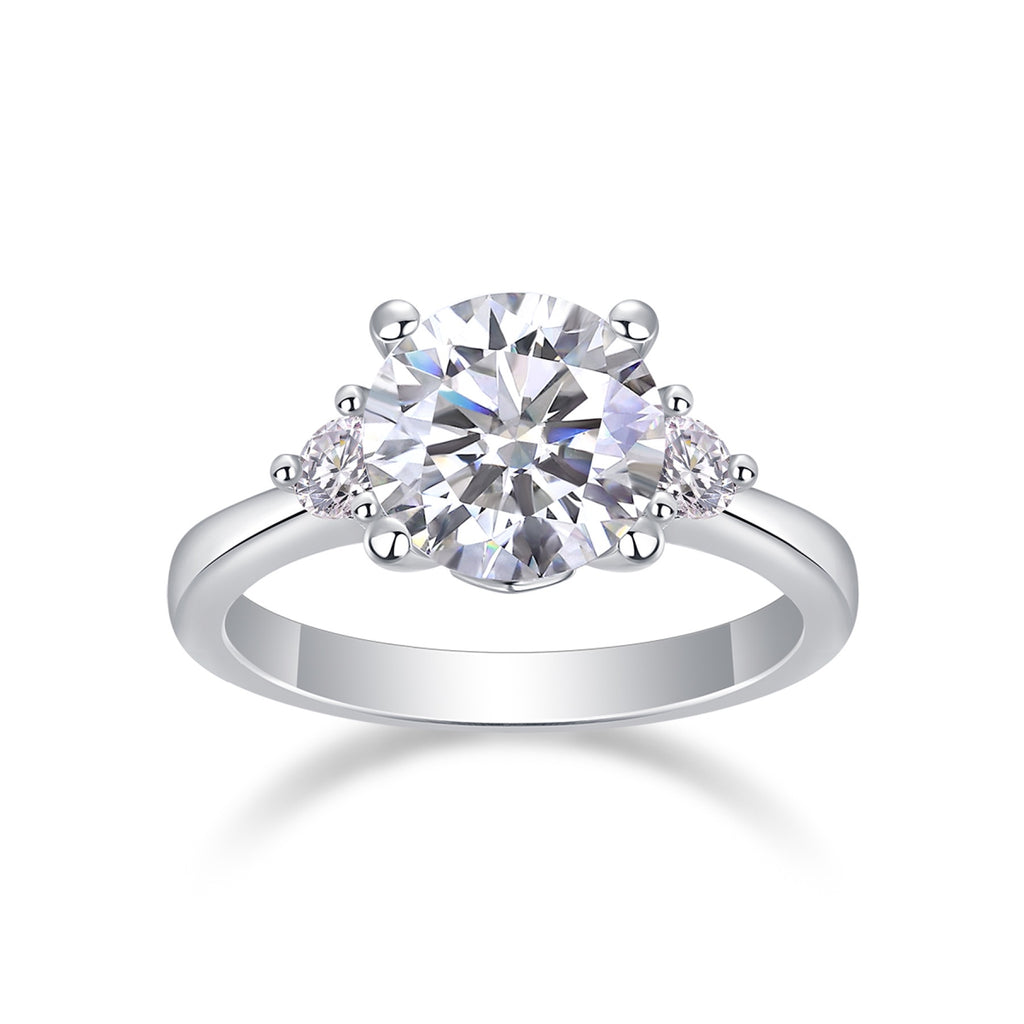 Cosmic 2 Carat Moissanite Solitaire Ring in Sterling Silver