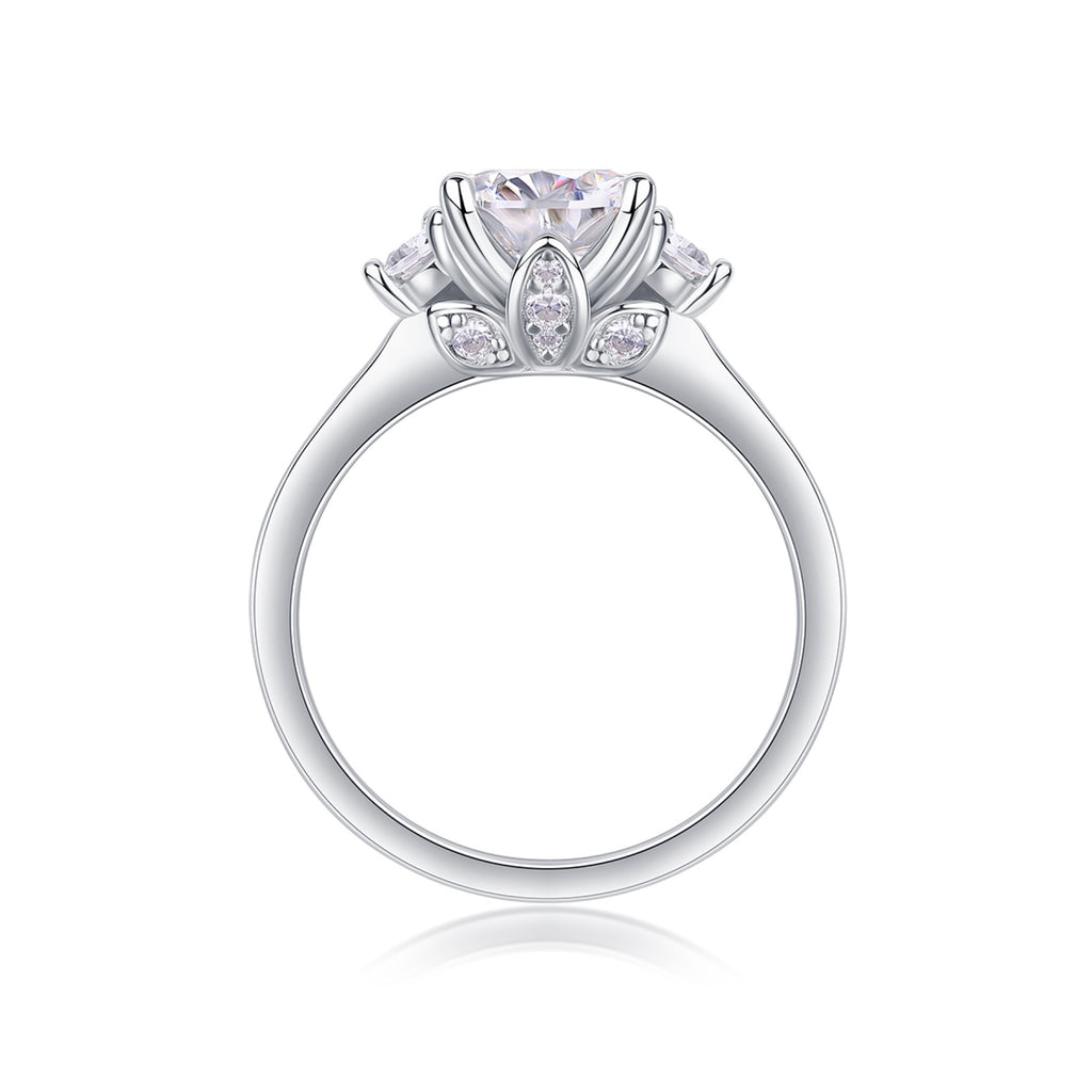 Starnight 2 Carat Moissanite Solitaire Ring in Sterling Silver