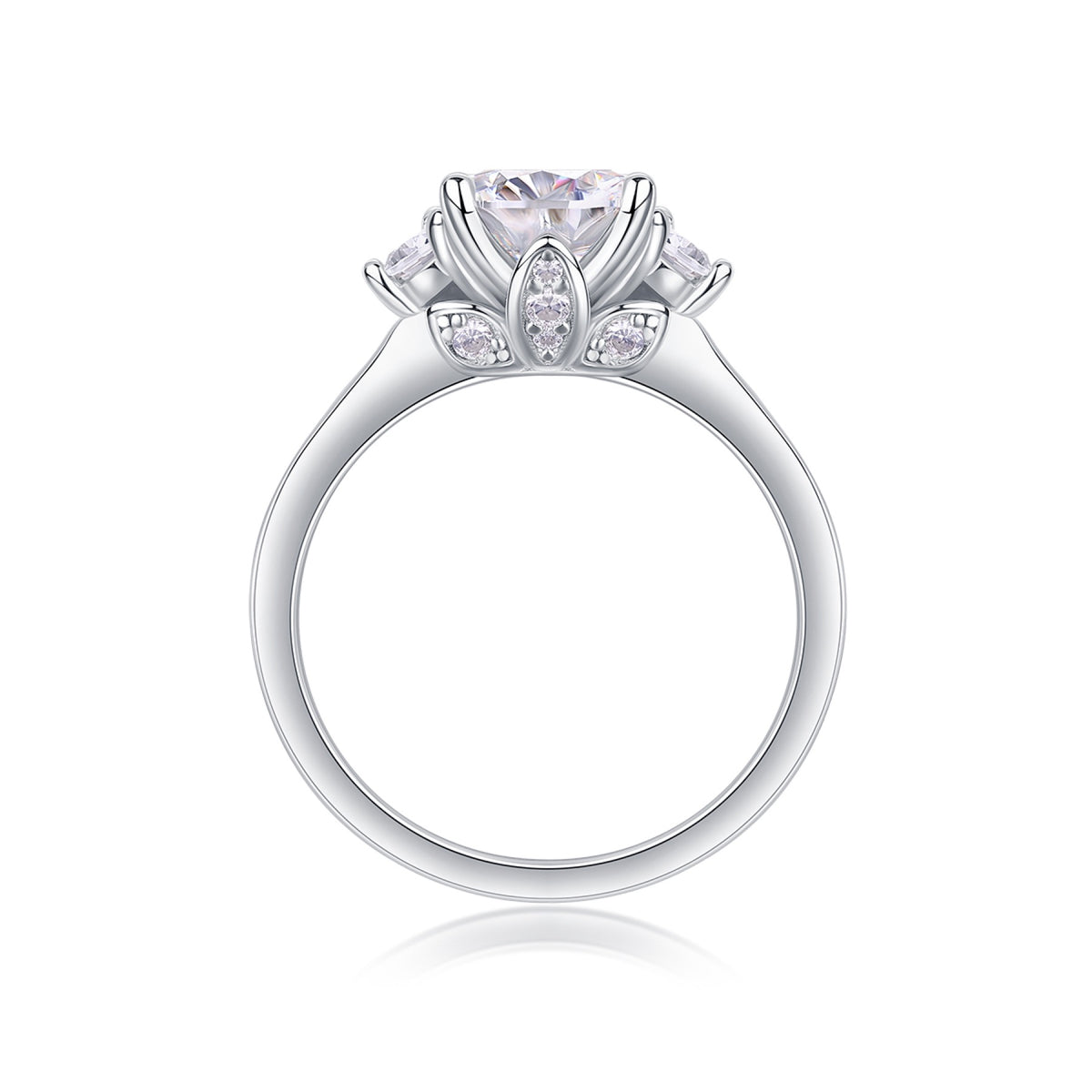 Starnight 2 Carat Moissanite Solitaire Ring in Sterling Silver