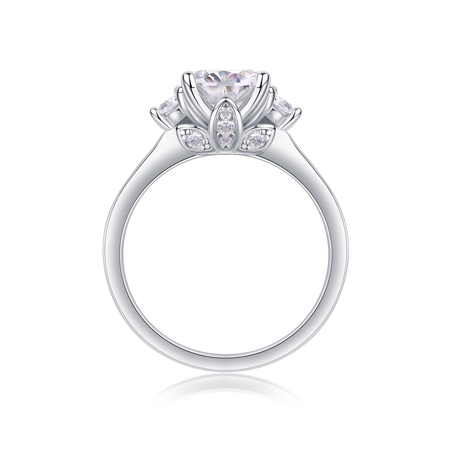 Starnight 2 Carat Moissanite Solitaire Ring in Sterling Silver