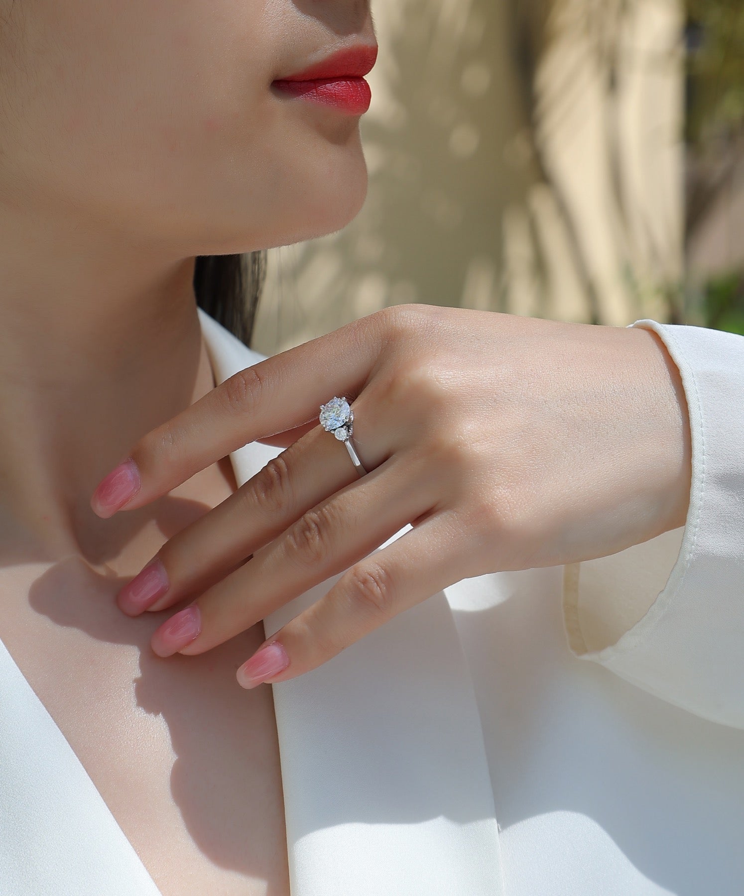 Starnight 2 Carat Moissanite Solitaire Ring in Sterling Silver