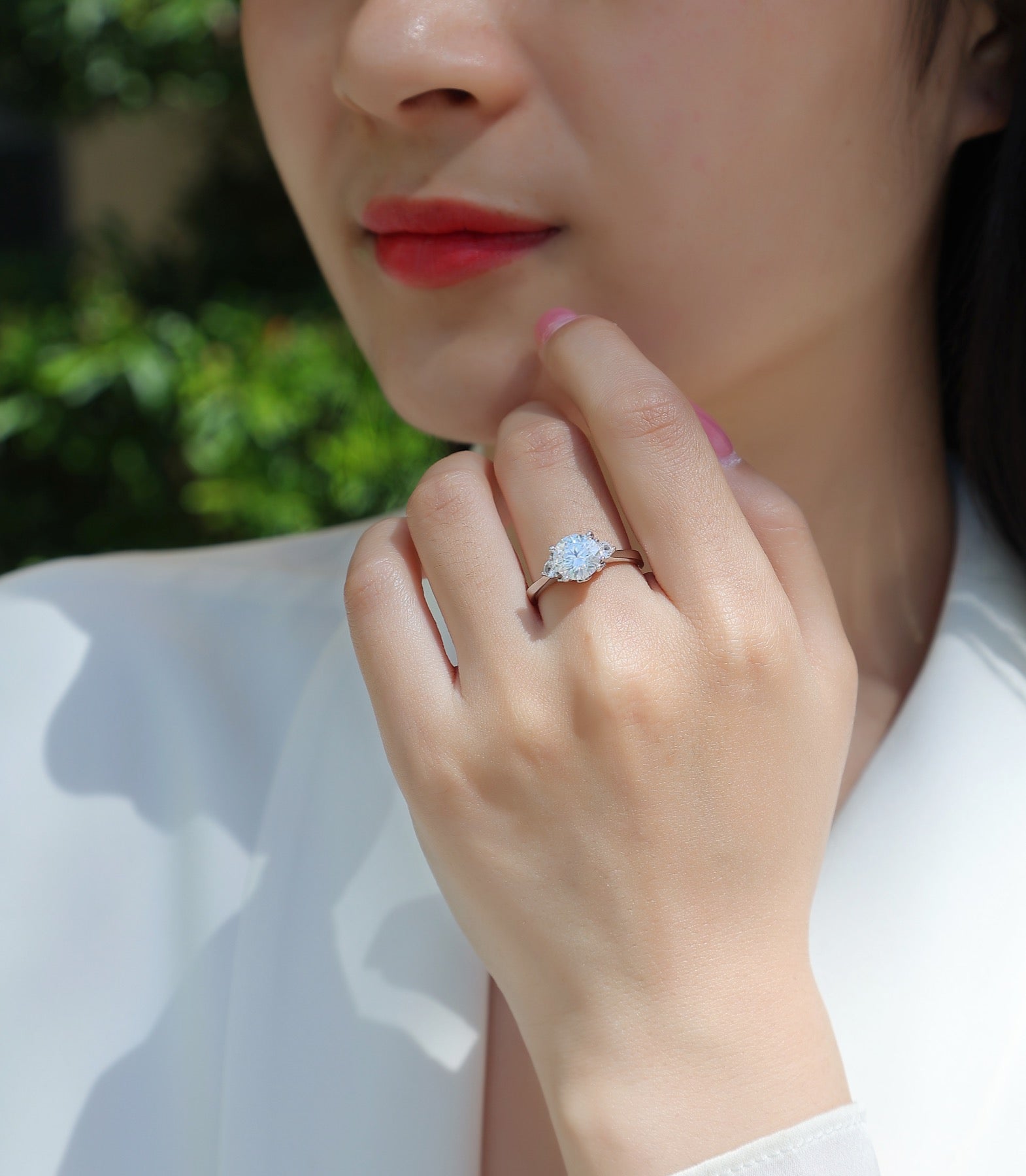 Starnight 2 Carat Moissanite Solitaire Ring in Sterling Silver