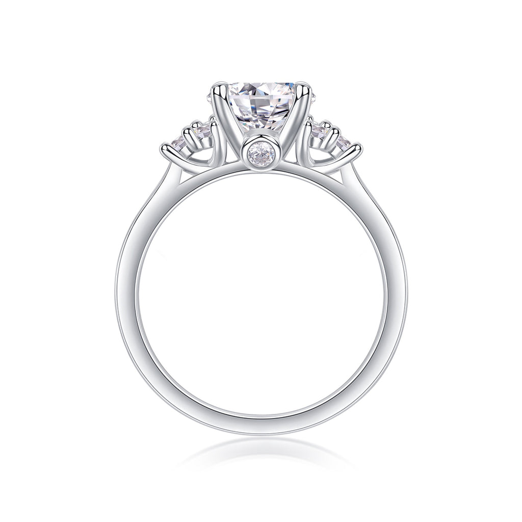 Milkyway 2 Carat Moissanite Solitaire Ring in Sterling Silver