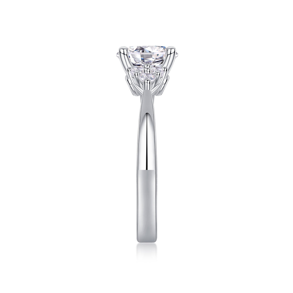 Milkyway 2 Carat Moissanite Solitaire Ring in Sterling Silver