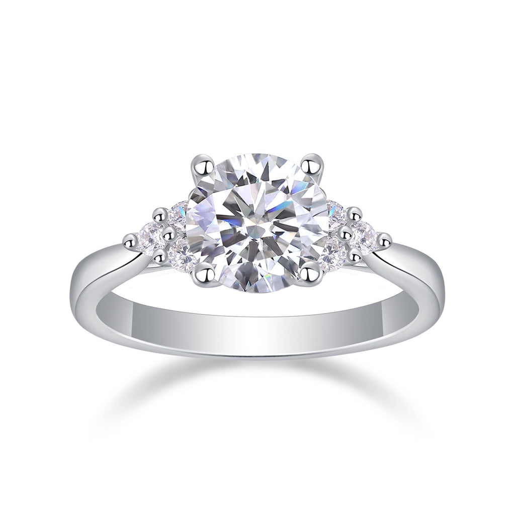 Milkyway 2 Carat Moissanite Solitaire Ring in Sterling Silver