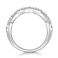 Lace Moissanite Band Ring in Sterling Silver