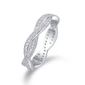 Dreamy Moissanite Band Ring in Sterling Silver
