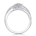 Winter Moissanite Band Ring in Sterling Silver