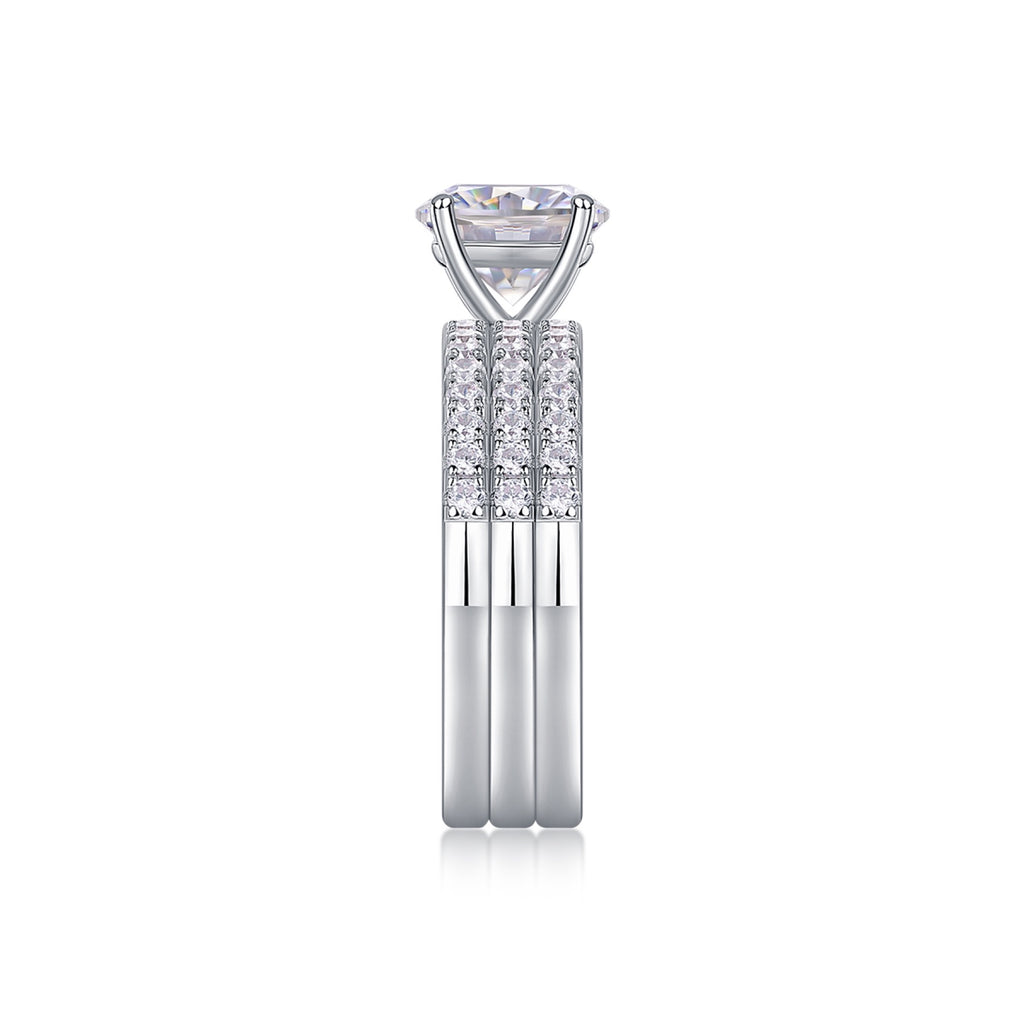 Fantasia 2 Carat Moissanite Solitaire Ring in Sterling Silver