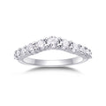 Quintessa Moissanite Five-Stone Ring in Sterling Silver