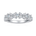 Ivy Moissanite Band Ring in Sterling Silver