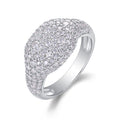 Frenzy Moissanite Band Ring in Sterling Silver