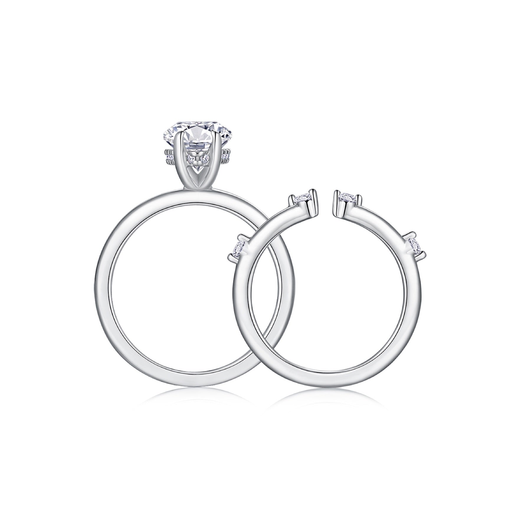 Marquessa Marquise-Cut Moissanite Solitaire Ring in Sterling Silver
