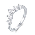Tiaretta Moissanite Band Ring in Sterling Silver