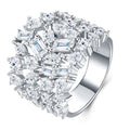Regalia Moissanite Band Ring in Sterling Silver