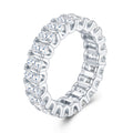 Grandioso Moissanite Eternity Band Ring in Sterling Silver