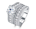 Cathedral 2 Carat Moissanite Solitaire Ring in Sterling Silver