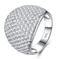 Duomo Moissanite Band Ring in Sterling Silver