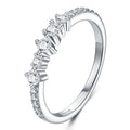Diademino Moissanite Band Ring in Sterling Silver