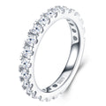 Ritmica Moissanite Eternity Band Ring in Sterling Silver