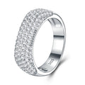 Corposa Moissanite Band Ring in Sterling Silver