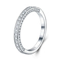 Rigo Moissanite Band Ring in Sterling Silver