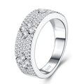 Piena Moissanite Band Ring in Sterling Silver