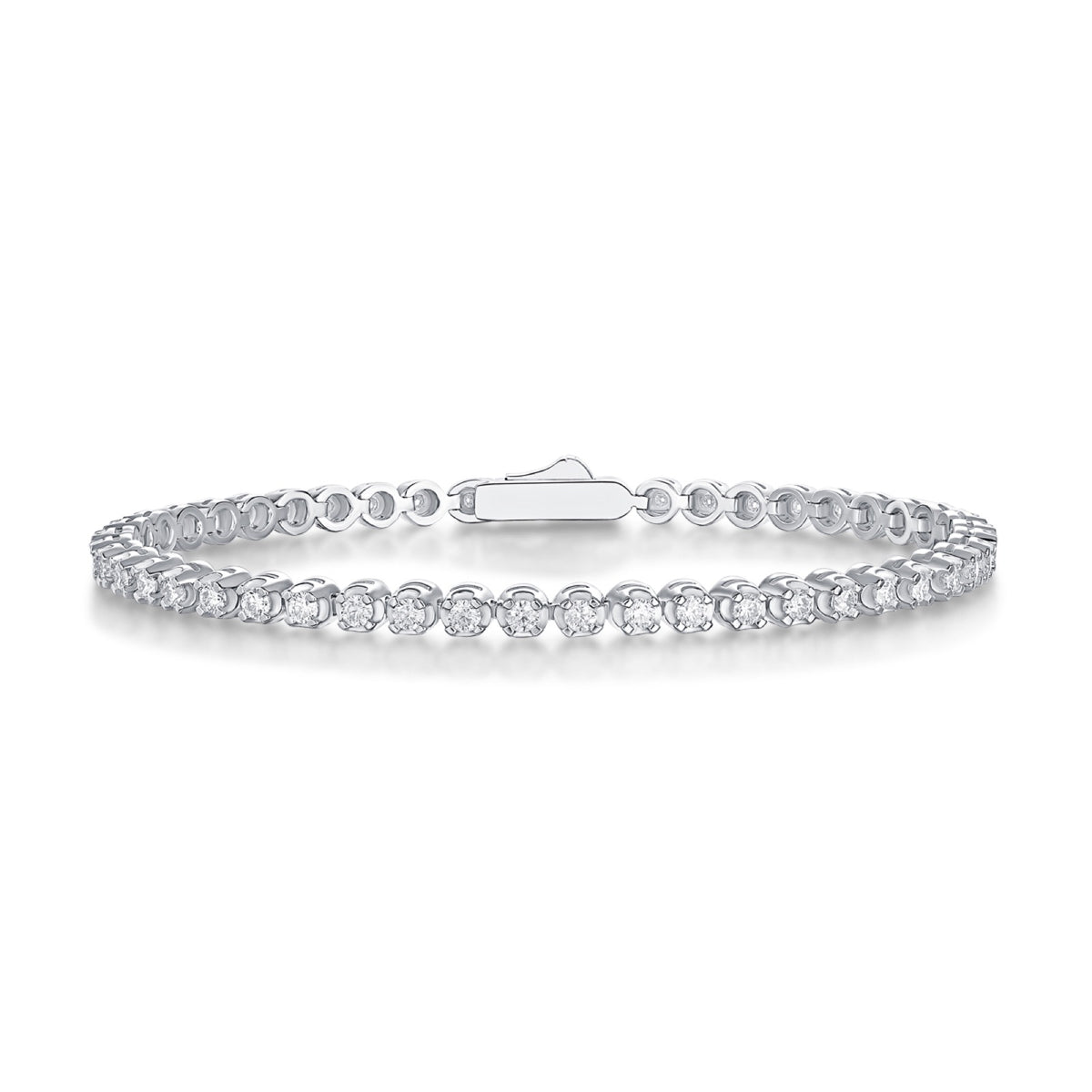 Starrynight Moissanite Tennis Bracelet in Sterling Silver