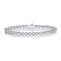Dreamway Moissanite Tennis Bracelet in Sterling Silver