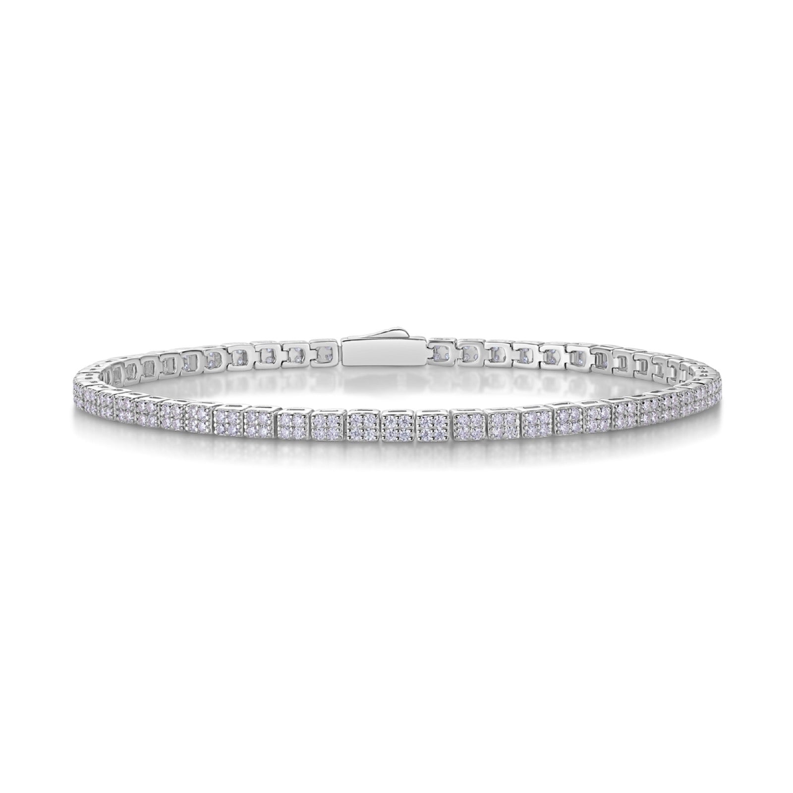 Sonata Moissanite Tennis Bracelet in Sterling Silver