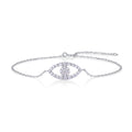 Wish Moissanite Chain Bracelet in Sterling Silver