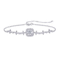Unita Moissanite Chain Bracelet in Sterling Silver