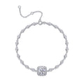 Orbita Moissanite Station Bracelet in Sterling Silver