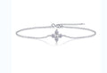 Faithlet Moissanite Chain Bracelet in Sterling Silver