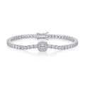 Polare Moissanite Tennis Bracelet in Sterling Silver
