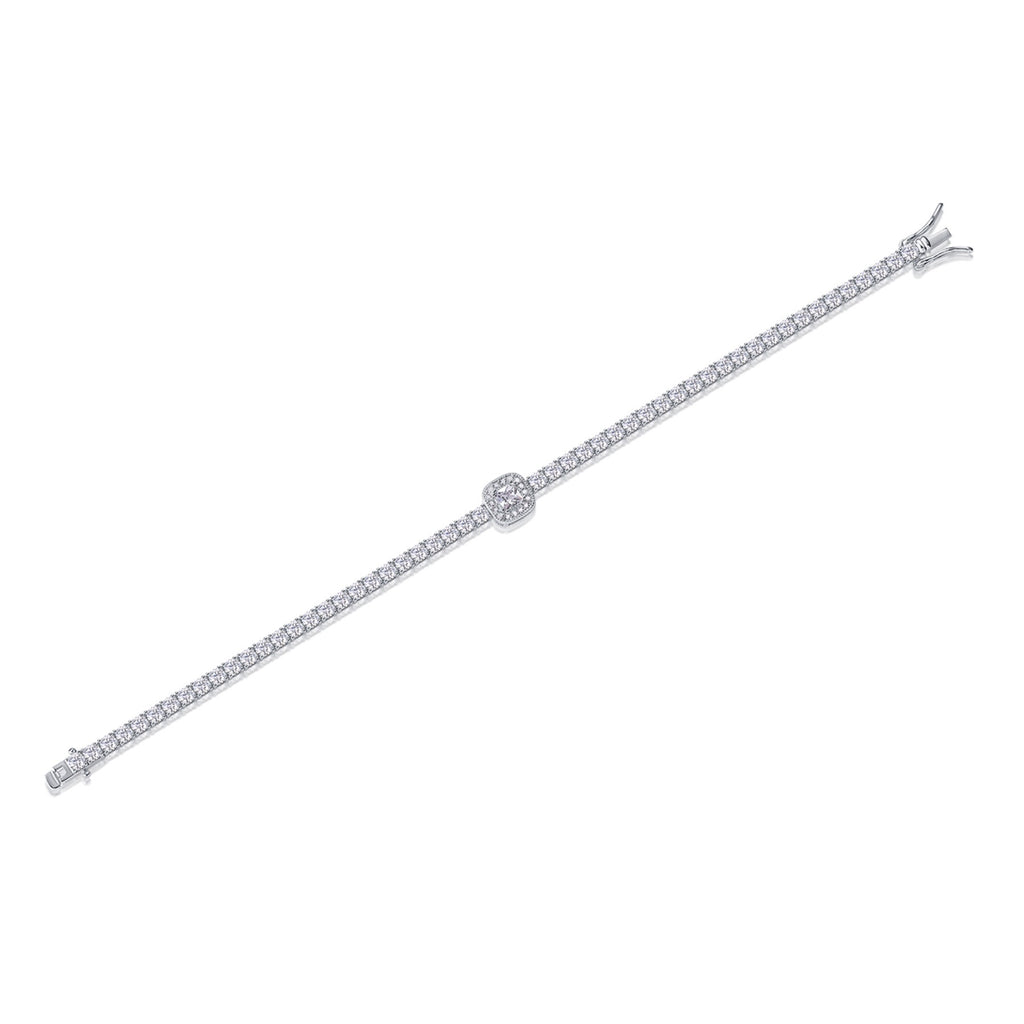 Polare Moissanite Tennis Bracelet in Sterling Silver
