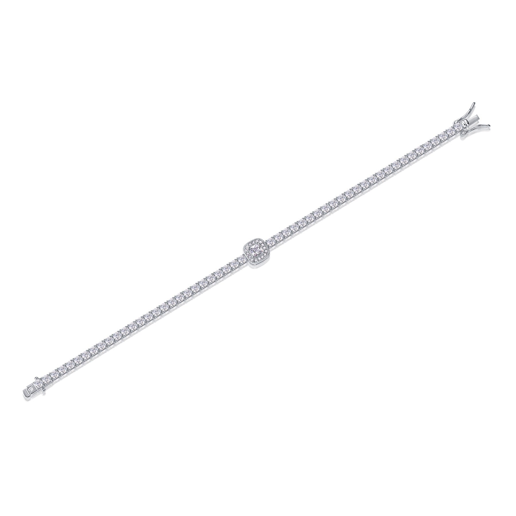Polare Moissanite Tennis Bracelet in Sterling Silver