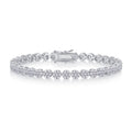 Fiorame Moissanite Tennis Bracelet in Sterling Silver